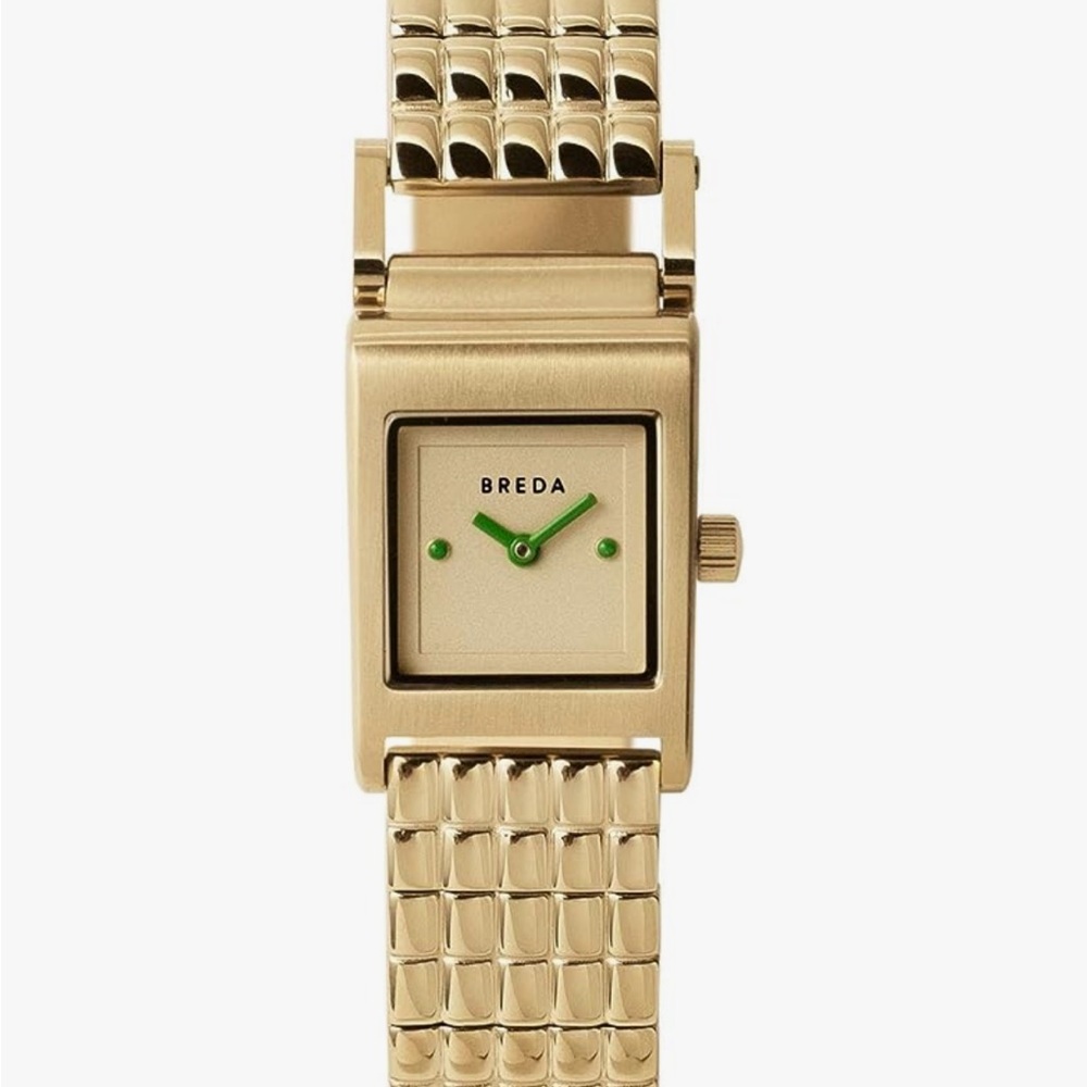 Breda 'Revel' Gold and Gold and Metal Bracelet Watch, 18MM